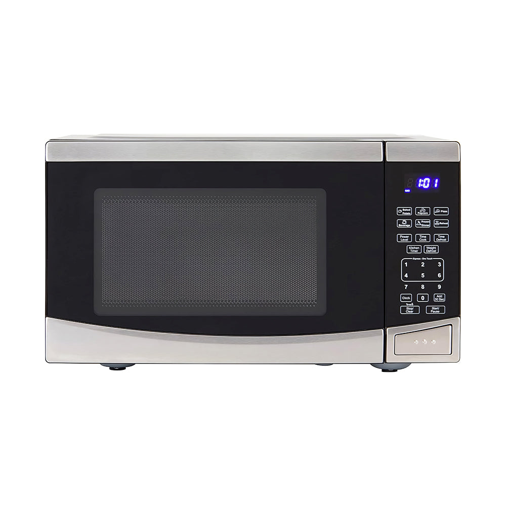 0.9 Cu Ft 900W Compact Microwave Oven with 10 Power Levels & Presets