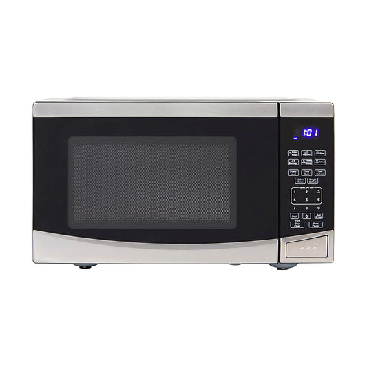 0.9 Cu Ft 900W Compact Microwave Oven with 10 Power Levels & Presets