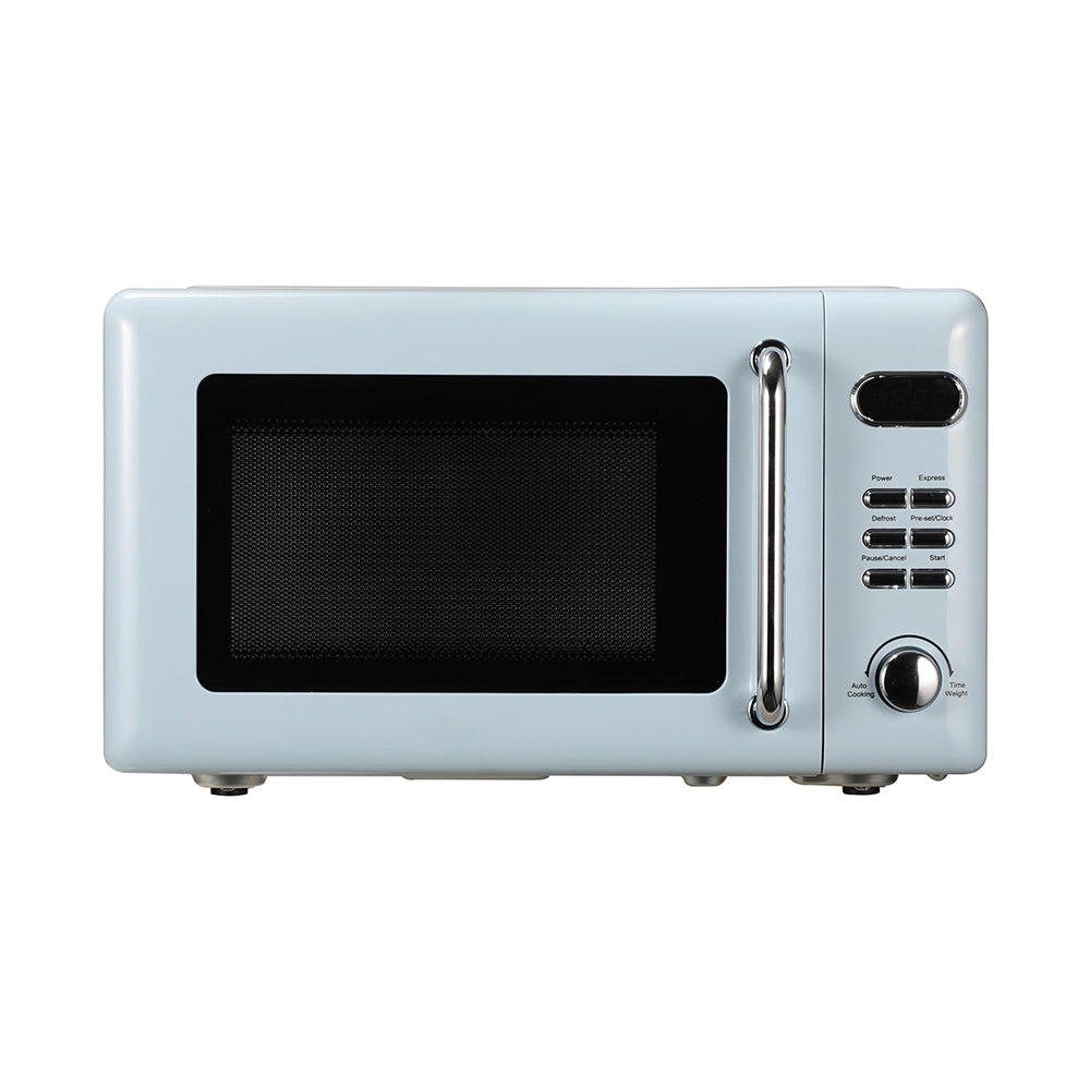 0.7 Cu Ft Retro White Countertop Microwave Oven 700W