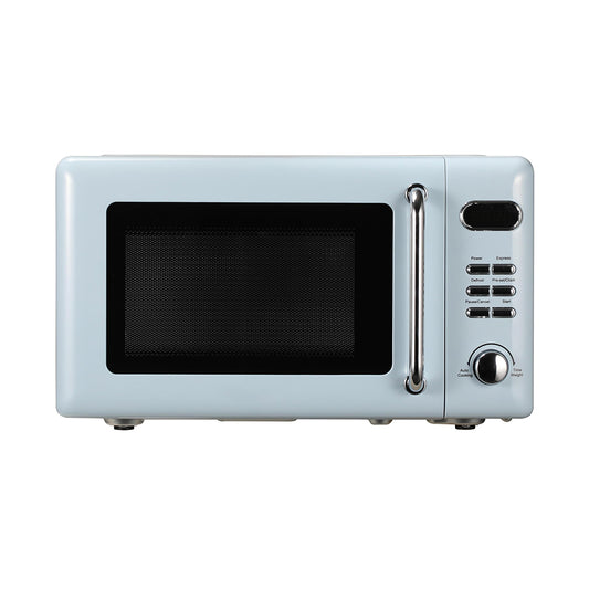 0.7 Cu Ft Retro White Countertop Microwave Oven 700W