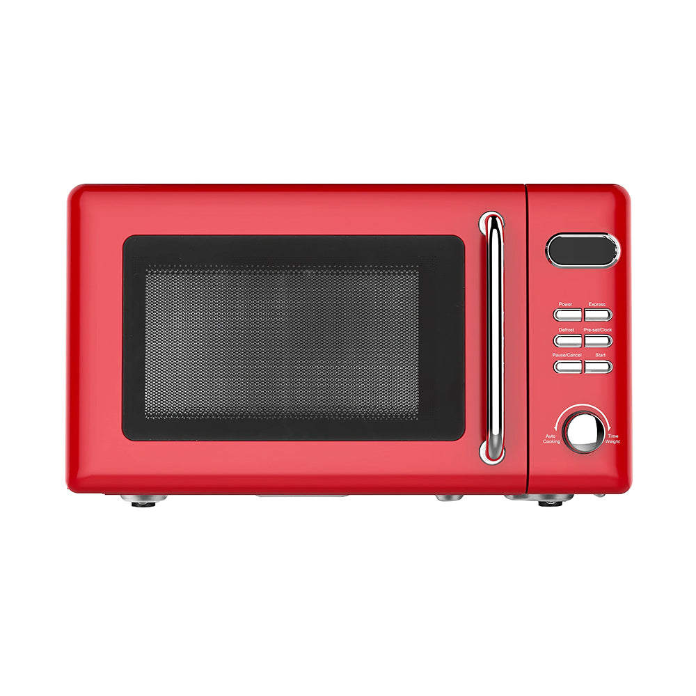 0.7 Cu Ft Retro White Countertop Microwave Oven 700W