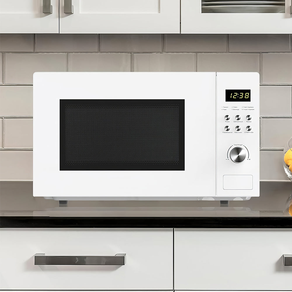 MW1101W 1.1 Cu Ft 1000W Countertop Microwave Oven with LED Display