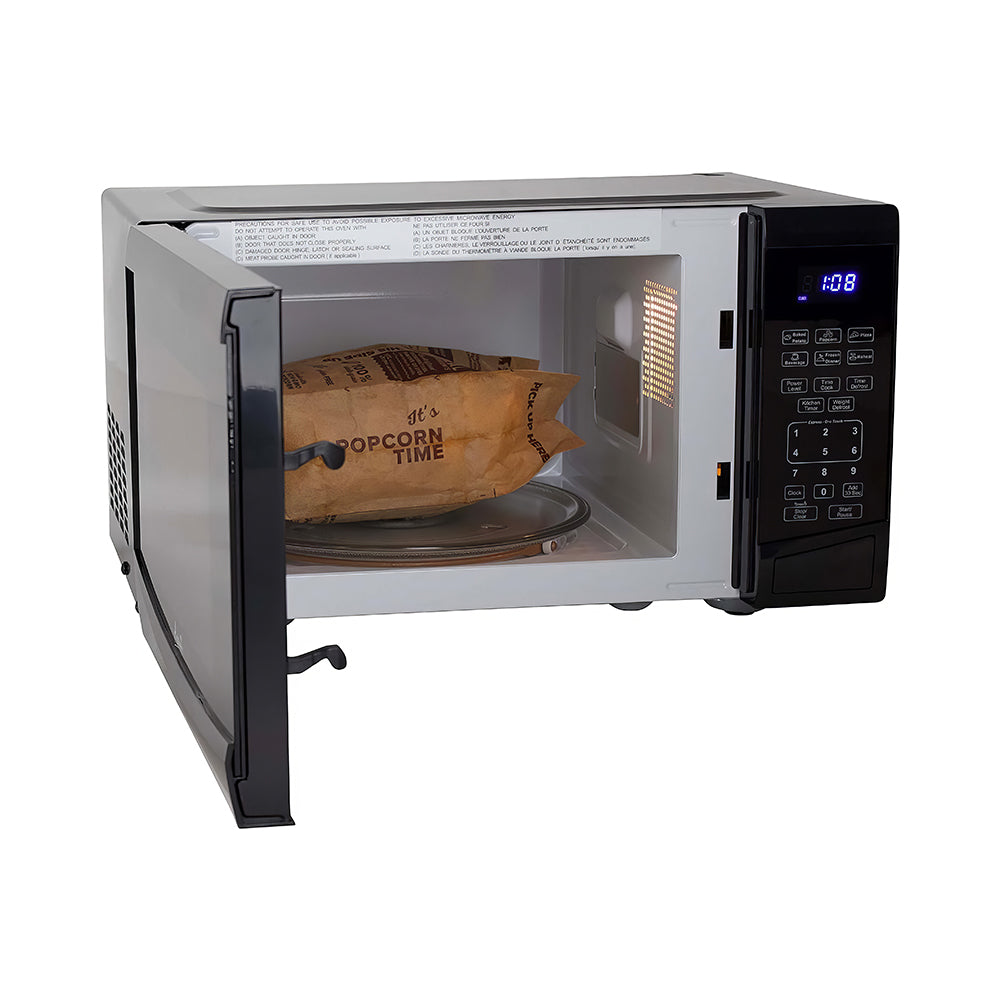 0.9 Cu Ft 900W Compact Microwave Oven with 10 Power Levels & Presets